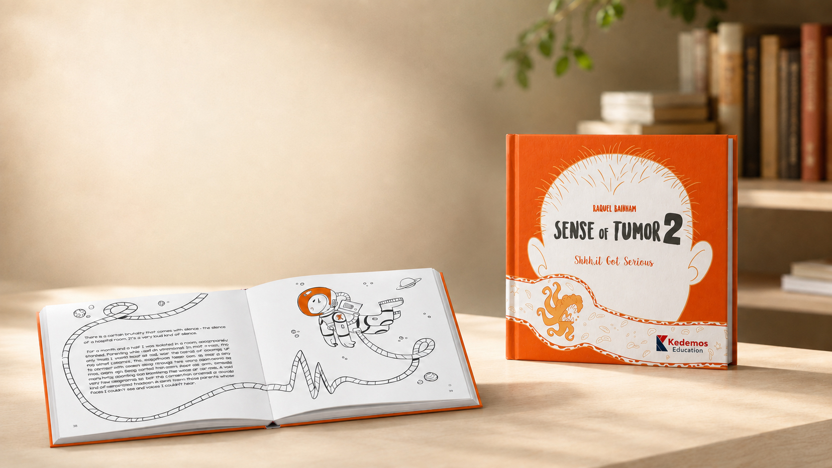Sense of Tumor 2 hardcover and open book
